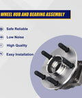 Plug And Play Front Wheel Bearing And Hub Assembly For Subaru Forester 2008 2014 Impreza 2008 2013 XV Crosstrek 2013 2014