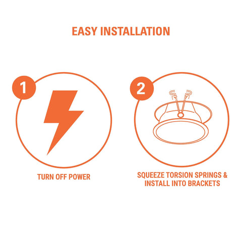 Instructions for installing Square Recessed Ceiling Light Trim With Glass Albalite Lens In Satin White Compatible With H Model Fixtures