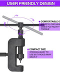 Beefy Heavy Duty Motorcycle Chain Breaker And Splitter Tool Kit with sturdy handle and compact size design, user-friendly view