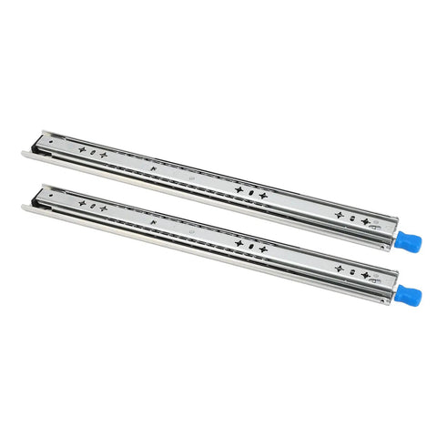 12 Inch Locking Drawer Slides Heavy Duty Full Extension Detachable Rails Up To 265 Lbs For Cabinets RVs And Trucks With Ball Bearing Smooth Operation And Rugged Galvanized Steel Construction, pair