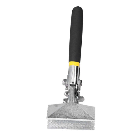 Front view of Hand Seamer Pliers for Sheet Metal and Plate Bending Multi Function Metalworking Tool with Non Slip Grip