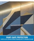 Painted wall protected by Non Sacrificial Anti Graffiti Coating No Fuss Ready To Use Sealant That Lets Graffiti Be Removed Cleanly