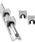 Beefed Up Linear Rail Kit 1500mm SBR16 fully supported with 4 SBR16UU blocks and 4 fixing rings for DIY CNC projects.