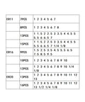Data chart of ER11, ER16, ER20 collet sizes and dimensions for CNC and milling applications.