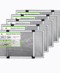 Expandable Window Screen Pack For Double Hung Windows Big Adjustable Mesh Screens 19.8 In High By 28 To 52 In Wide 5 Pack Replacement