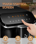 Real Deal Fully Automatic Espresso Machine With Smart Touch Panel Built In Grinder One Touch Milk Frother 1.5L Tank for easy function control.