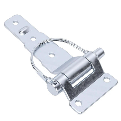 Heavy Duty Detachable Steel Trailer Door Hinges With Zinc Plating Rock Solid Rust Proof close-up showing strong anchor screws for flatbeds.