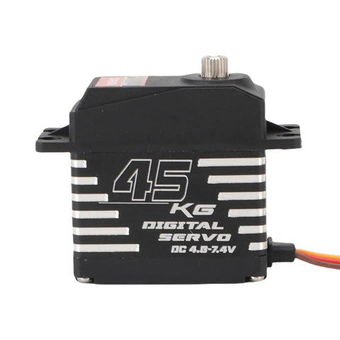 Next Level High Torque Digital RC Servo Motor Featuring Snappy Response And Rugged Steel Gears Built Tough For RC Cars Buggies Drones And Killer Builds, 45 kg.