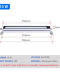 Industrial Lathe Work Light For Workshop, IP67 Waterproof, Oil Proof, Explosion-Proof Lamp, 35cm Aluminum Alloy Housing
