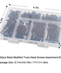 Black Wood Screws Set With 132 Piece Assortment Go To Woodworking Six Sizes In Phillips Drive 1022A Carbon Steel Truss Head
