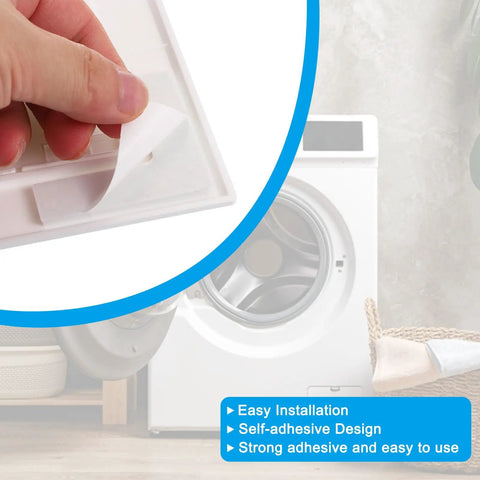 Straight Up Heavy Duty Self Adhesive Access Panel For Drywall Pipes And Electrical Wires ABS Plastic Utility Cover White shown in use installation.
