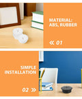 20 Pack Round Desk Wire Grommets For Instant Cable Management And Clutter-Free Home Setup With Dust Water Barrier Black Or White Cord Organization Kit. White ABS rubber desk grommets, simple installation.