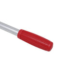 Close-up of red comfort grip handle on Heavy Duty 48 Inch Chain Wrench With Wide Jaw And Comfort Grip, Double Action Head For Irregular Automotive Parts.