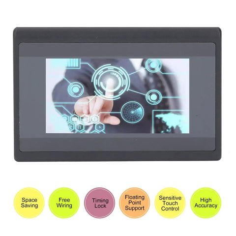 Touch Screen PLC Controller With Four Point Three Inch TFT Display 12 Inputs 10 Outputs 600MHz ARM9 CPU for industrial