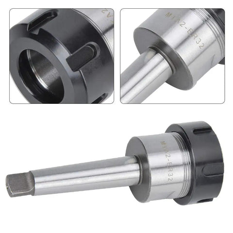 MTA2 ER32 High Speed Steel Collet Chuck Holder For CNC Lathe Milling Drilling Machines With Taper Shank 1 To 20mm Clamping Range