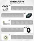 Beefed Up Dryer Repair Kit With W10837240 W10314173 Idler Pulley And Drum Rollers 661570V Belt components