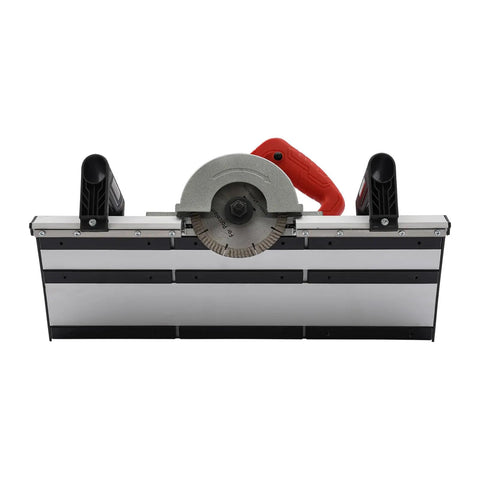 Heavy Duty Badass 1200W Electric Tile Chamfering Machine 43 Degree Adjustable Ceramic Tile Cutter front view with blade.