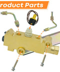 Brass Brake Proportioning Valve For Front Disc Rear Drum Setup Fits Classic Chevy Buick Trucks With Dual Reservoir Tanks, detailed view of components.