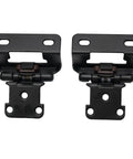 Soft Close Overlay Cabinet Hinges Steel 2 Pack Black Silver Clip On Cabinet Door Hinge For Half Overlay Furniture Hardware