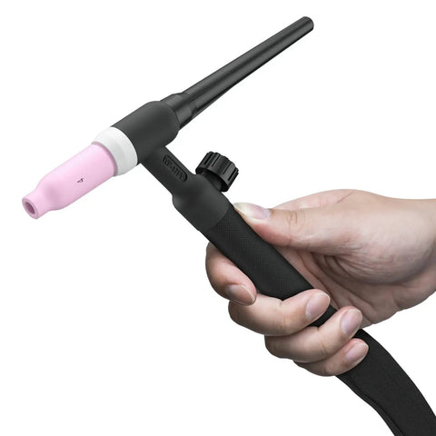 Pro Grade TIG Welding Torch WP 17FV Gas Valve Head Flexible Head Air Cooled Complete TIG Torch With 12 Foot Cable for Durable Easy Welds