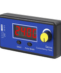 Front view of Comprehensive RC Servo Tester With Display For Hobbyists Digital And Analog ESC Tester with digital readout.