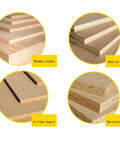 Wooden, density, fiber, and particle boards for Router Bit Set Fifteen Piece One Quarter Inch Shank With Three Bearings DIY Kit.