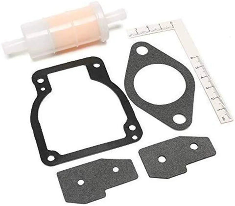Carburetor Rebuild Kit Replacement For Mercury Mariner Outboard Motor Replaces 1395-8236354 Pack Of 3 gaskets and filter