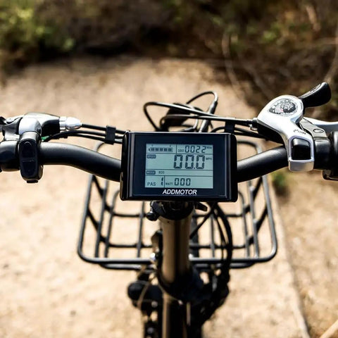 48V Ebike LCD Display Meter Waterproof Speed Control Panel Screen For Electric Bicycles With 5 Pin Male Connector on handlebars