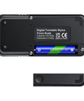 Digital Stylus Force Gauge For Turntables With 0.005g Resolution And 100g Capacity, ±0.015g Accuracy , Pro-Grade Non-Magnetic Tool For Fine-Tuning Cartridge Tracking, Dialed-In Sound Quality, And Reducing Record Wear. Black battery compartment view