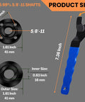 Universal Angle Grinder Wrench And Nut Kit 5 Pcs Set For Quick Nut Removal And Disc Replacement Fits 4.5 5 And 7 Inch Grinders