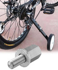 2 Pack Bicycle Axle Extenders 3/8-26 TPI Stainless Steel Extension Bolts With Self Locking Washers on kids bike with training wheels