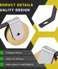Heavy Duty Stainless Steel Sliding Screen Door Tension Spring Kit With One And Three Quarter Inch V Style Offset Bend And Steel Ball Bearing