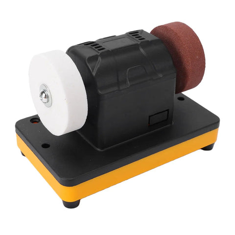 Fauitay Mini Bench Grinder 2000 To 6000Rpm Dual Wheel Cordless Tool with dual grinding wheels on compact base