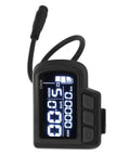 Six Pin LCD Ebike Display Panel For 24V 36V 48V 60V Electric Bikes On 22.2mm Handlebar With Real Time Speed Battery Level And Distance
