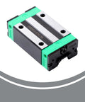 Close-up of HGR20 linear guide rail block from the Two Pack 800mm Linear Guide Rails And SFU1605 800mm Ball Screw Kit.
