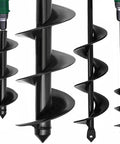 Heavy Duty Garden Auger Drill Bit For Planting With Deep Uniform Holes In Two Sizes 3.5 By 16 Inches And 1.6 By 16.5 Inches