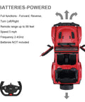Off Road RC Jeep Wrangler JL 1 To 14 Scale Toy Car With Realistic Doors, Spring Suspension, LED Lights, And 2.4GHz Remote Control