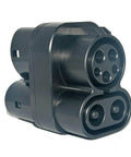 Heavy Duty Ccs1 To Ccs2 Fast Charge Adapter featuring dual plug connectors for easy EV charging on road trips.