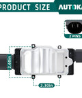 Heavy Duty Engine Cooling Fan Control Module For Ford Fusion Taurus Lincoln Mkz Mks Direct Fit 8G1Z8B658A showing dimensions and pin details.