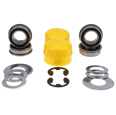 Wheel Bearing Conversion Kit For John Deere LA Series Tractors LA140 LA145 LA150 LA155 LA165 LA175 LA100 L105 L108 L110 L120 L130 L135 Durable Premium Upgrade High Quality Replacement Bolt Right Up. with bearings, washers, and clips
