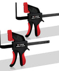 Universal Track Saw Clamp Set With Quick Release For Circular Saw Guide Rails 6 Inch Clamp Thickness Pro Grade Fit Two Pack