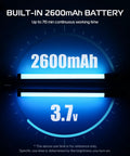 2600mAh battery display for Handheld Light Wand With 360 Degree RGB LED Video Light Stick For Photography And Vlogging