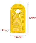Circle Cutting Jig For Plunge Router With High Precision Pivot Holes And Calibrated Scale, Easy To Install And Read, Durable Yellow