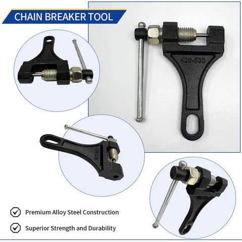 Chain breaker tool from Rugged Heavy Duty 415H Chain That Packs A Punch For Motorized Bikes