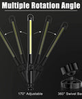 Bright As Heck LED Work Light 600LM Rechargeable COB 170° adjustable swivel base for versatile illumination