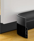 OXRQ door draft stopper, 39-inch black bottom door sweep with weather seal.