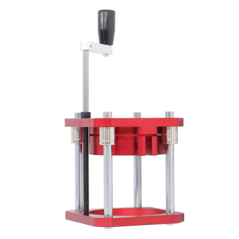Router Lift Base For Woodworking Tables Pro Grade Aluminum Alloy And Stainless Steel 4 Jaw Clamp No Sweat Install Heavy Duty Lifting System Fits 64 To 65mm Routers And Edge Trimmers, red aluminum base with handle