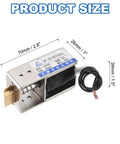 12 Volt DC Solenoid Electromagnet Push Pull Actuator Open Frame For Linear Motion 40N 10mm Stroke Must Have For Machinery, Vending Machines, Home Automation And Industrial Projects JF S1670DL, 70mm size