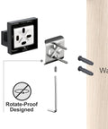 Mounting components for Matte Black Bathroom Hardware Kit 4 Piece Stainless Steel Heavy Duty Wall Mounted Towel Rack Toilet Paper Holder Hand Towel Bar Robe Hook For Modern Bathroom