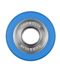 Reign 62mm By 42mm Roller Skate Wheels With Vanguard Urethane And Aluminum Hubs Sapphire 98A 8 Pack product close-up